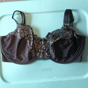 NWOT 36DDD unlined black lace bra
